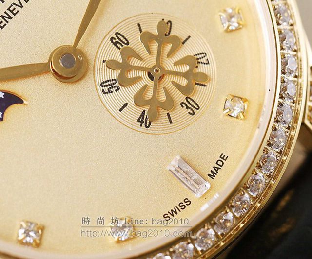PATEK PHILIPPE手錶 2019最新款情侶對表 百達翡麗月相系列 百達翡麗高端情侶腕表  hds1421